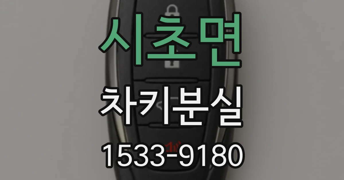 시초면 차키분실