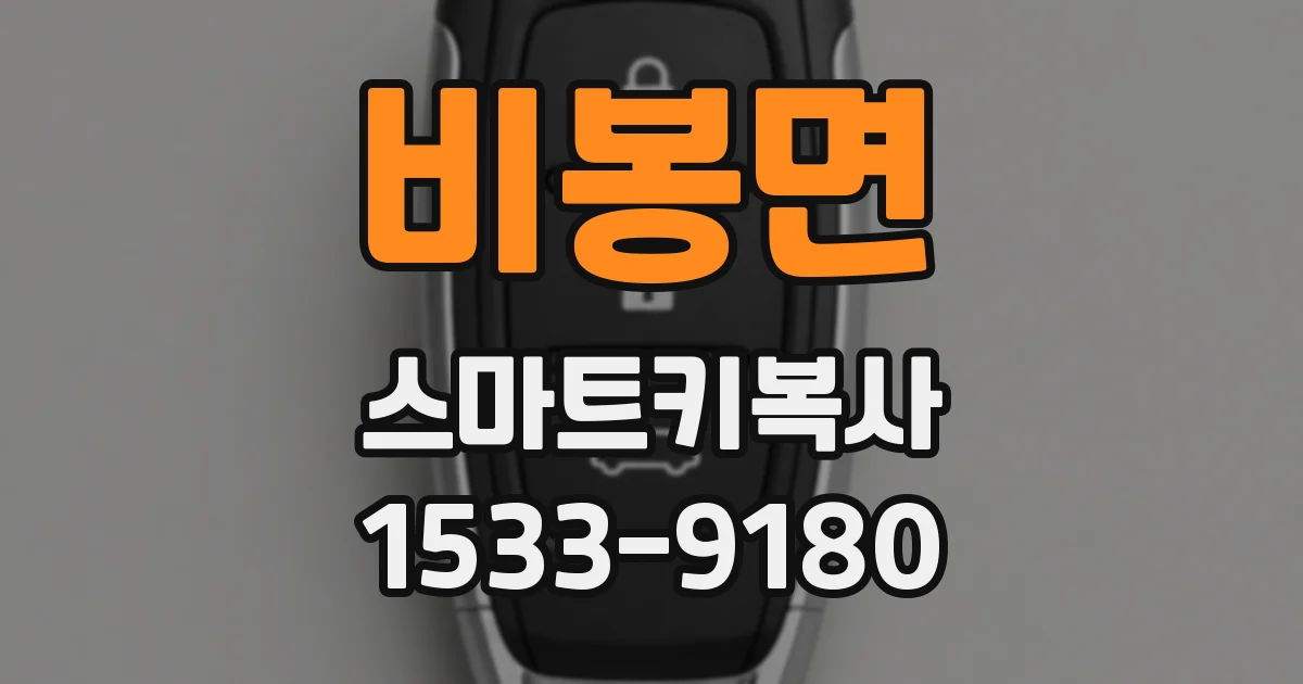 비봉면 스마트키복사