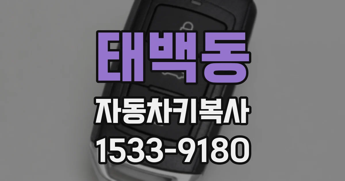 태백동 자동차키복사
