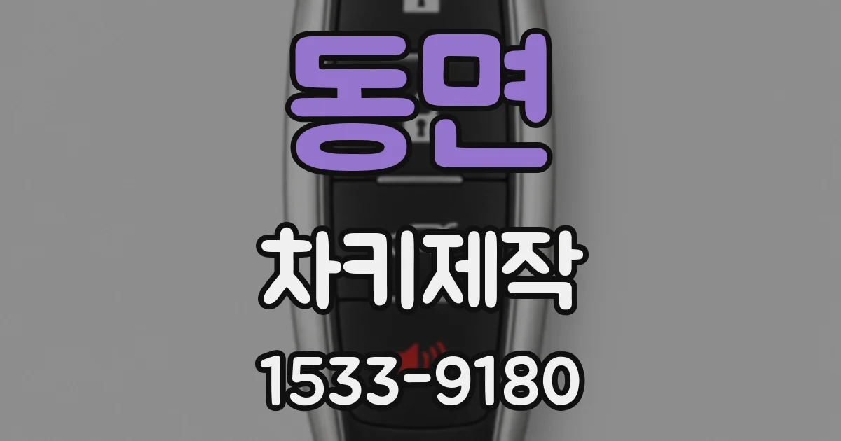 동면 차키제작