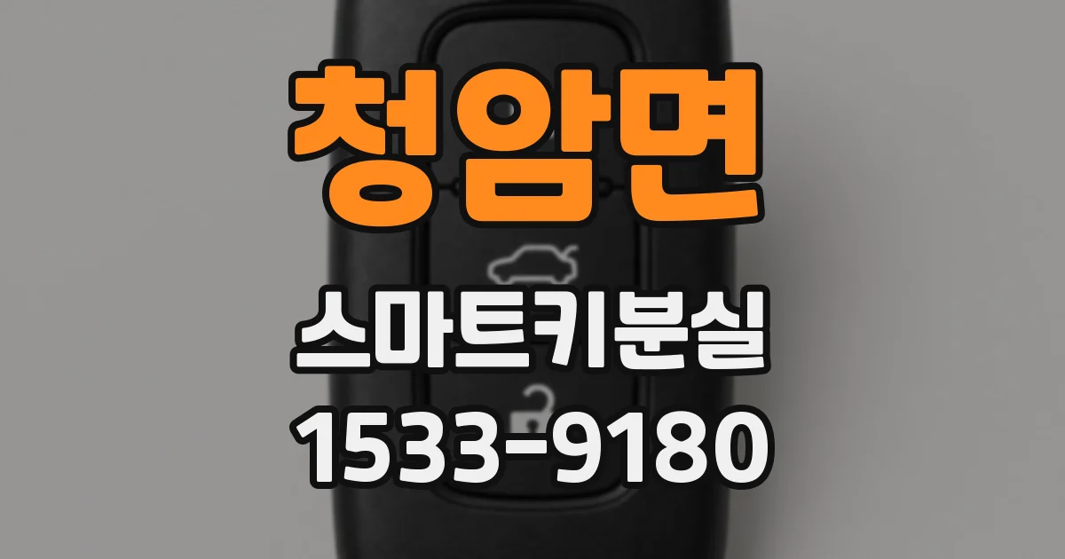 청암면 스마트키분실