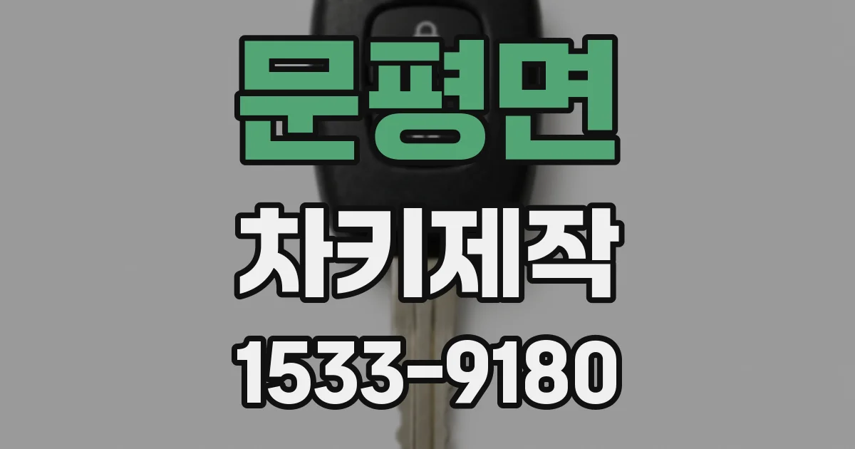 문평면 차키제작