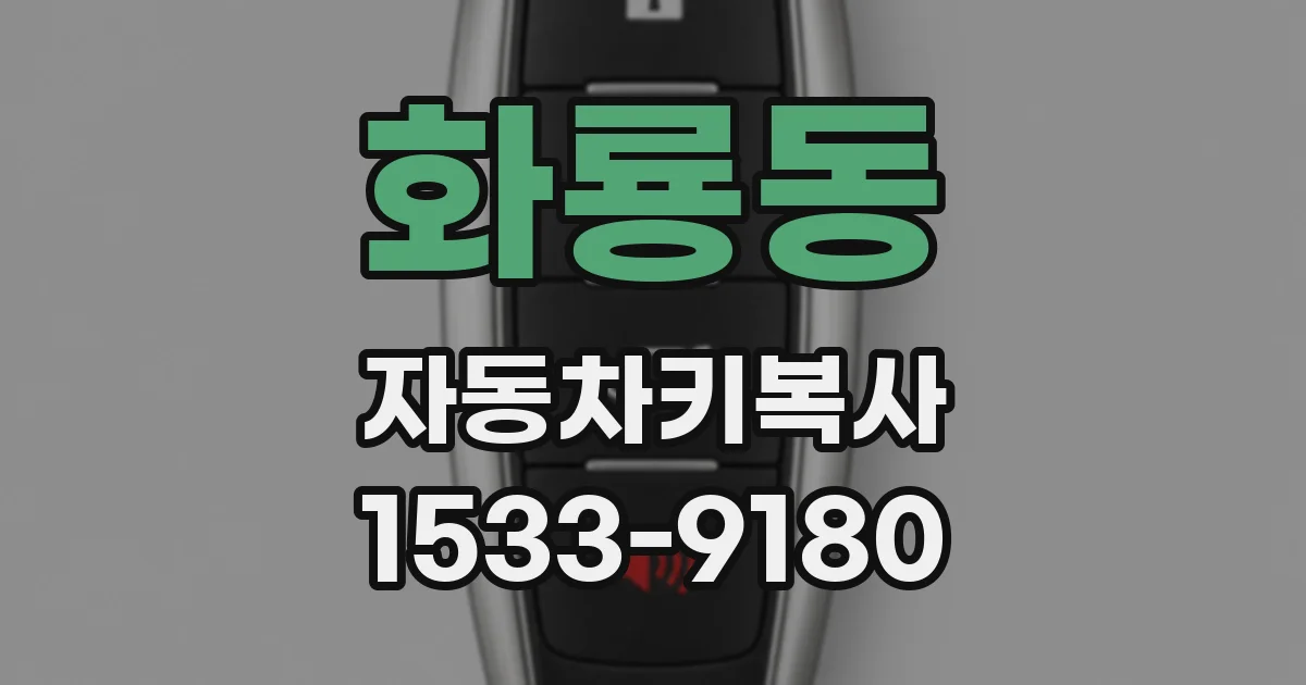 화룡동 자동차키복사