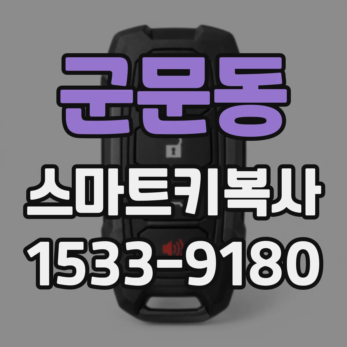 군문동 스마트키복사