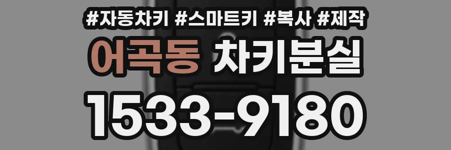 어곡동 차키분실
