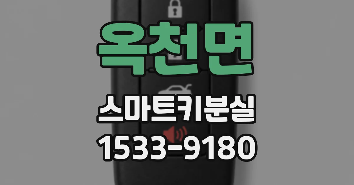 옥천면 스마트키분실