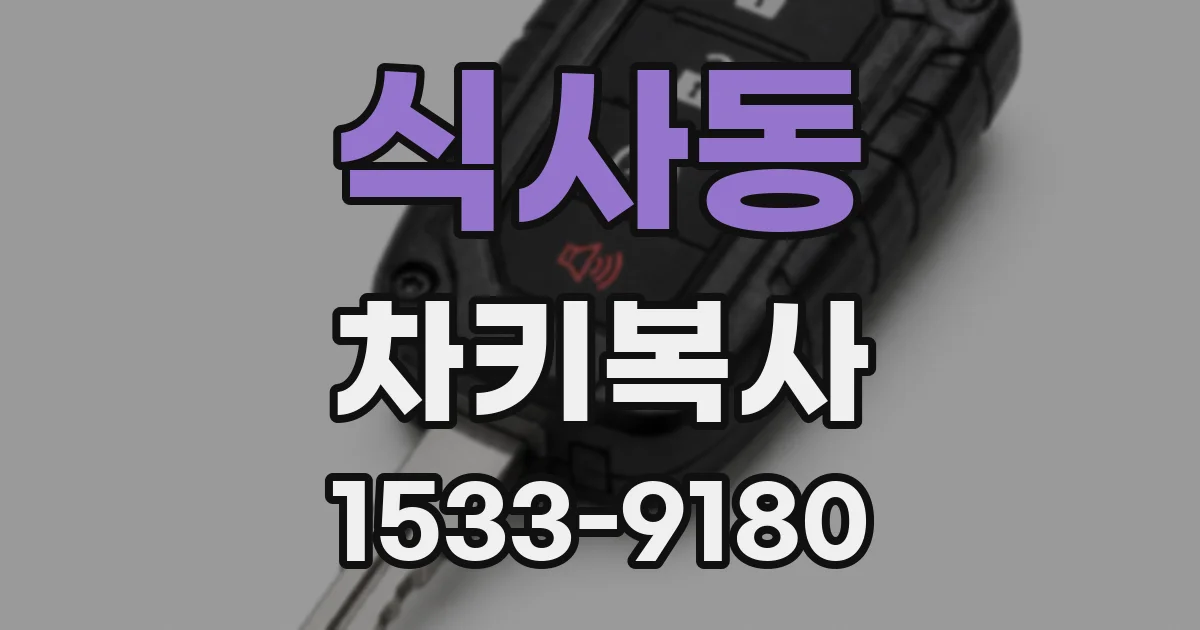 식사동 차키복사