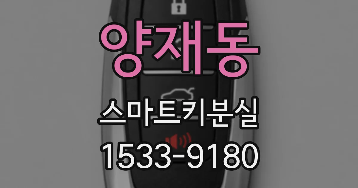 양재동 스마트키분실
