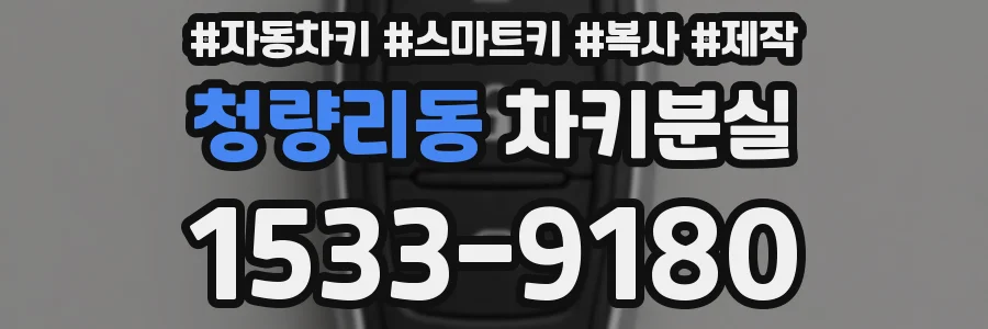 청량리동 차키분실
