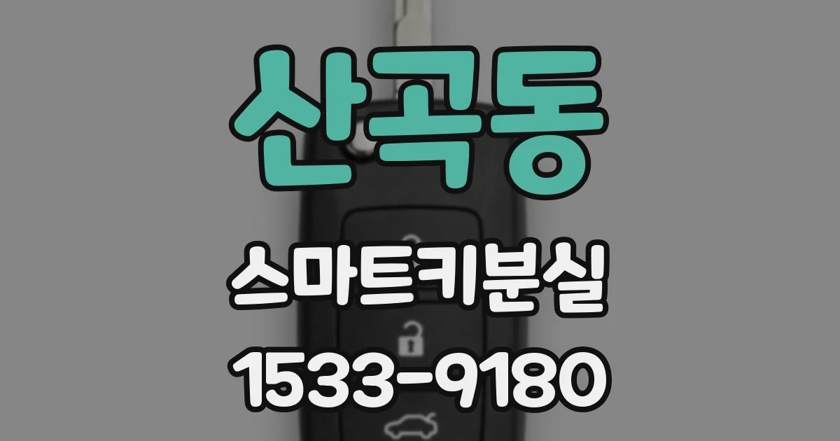 산곡동 스마트키분실