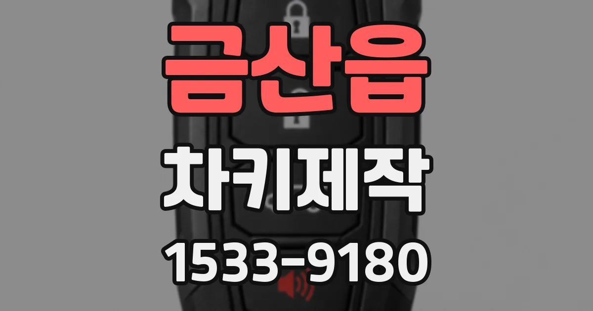금산읍 차키제작