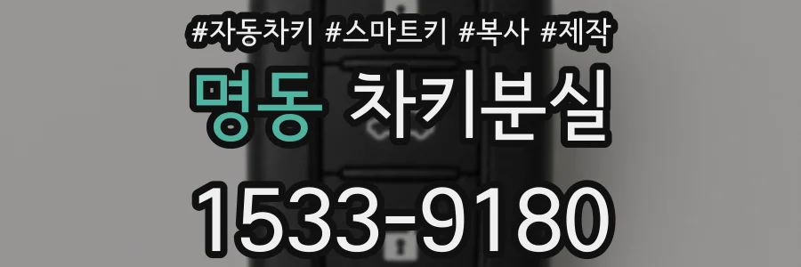 명동 차키분실