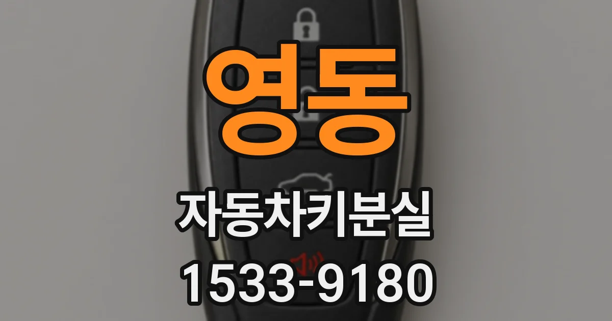 영동 자동차키분실