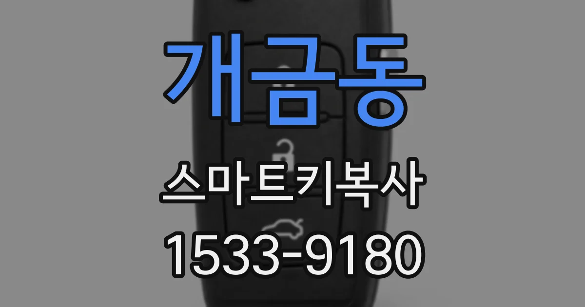 개금동 스마트키복사