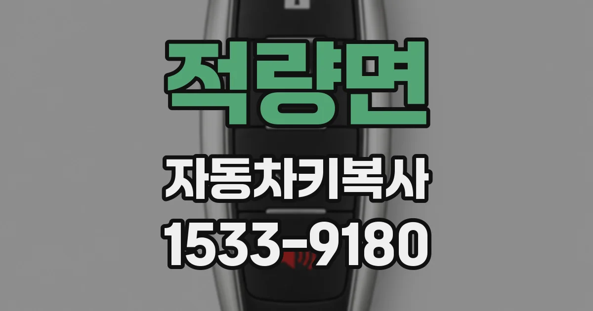 적량면 자동차키복사