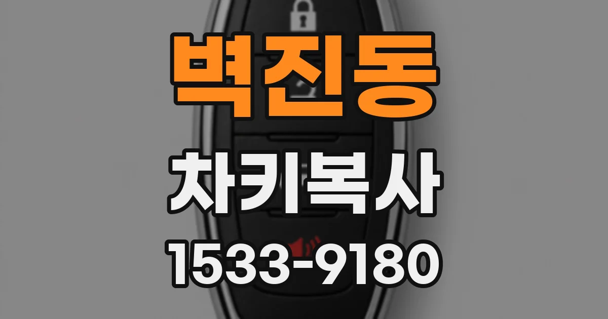 벽진동 차키복사