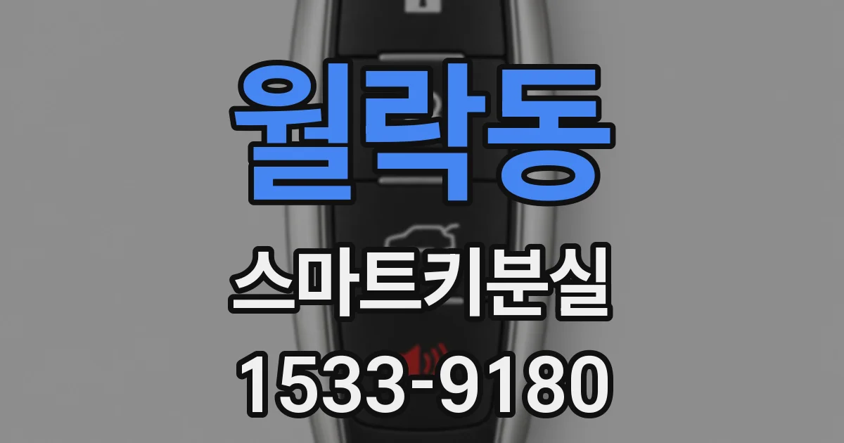 월락동 스마트키분실