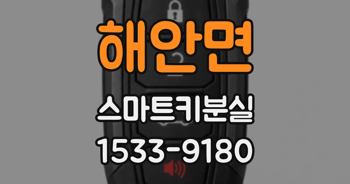 해안면 스마트키분실