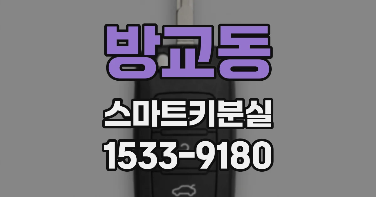 방교동 스마트키분실