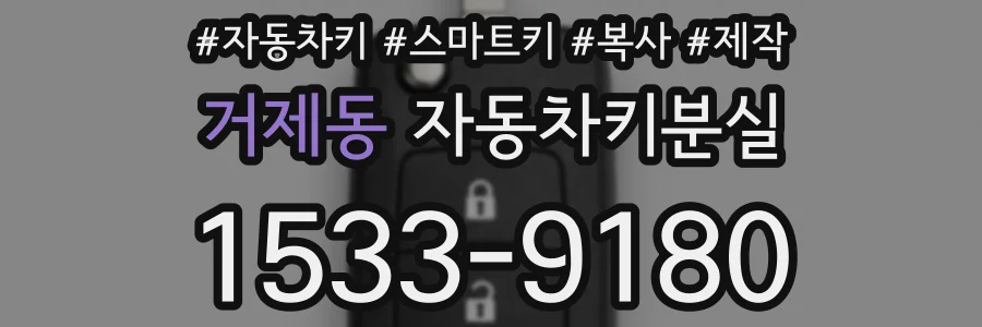 거제동 자동차키분실