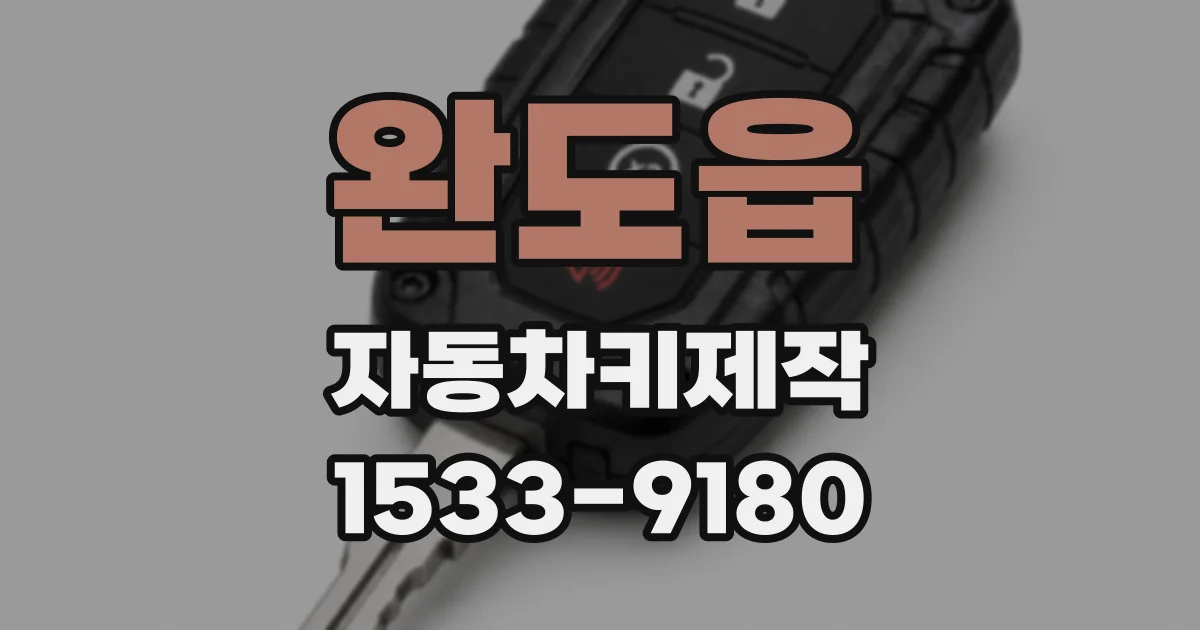 완도읍 자동차키제작