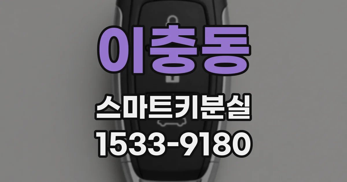 이충동 스마트키분실