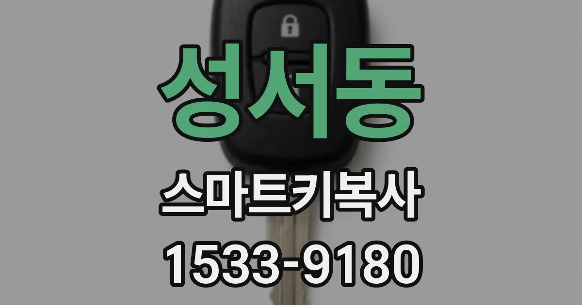 성서동 스마트키복사