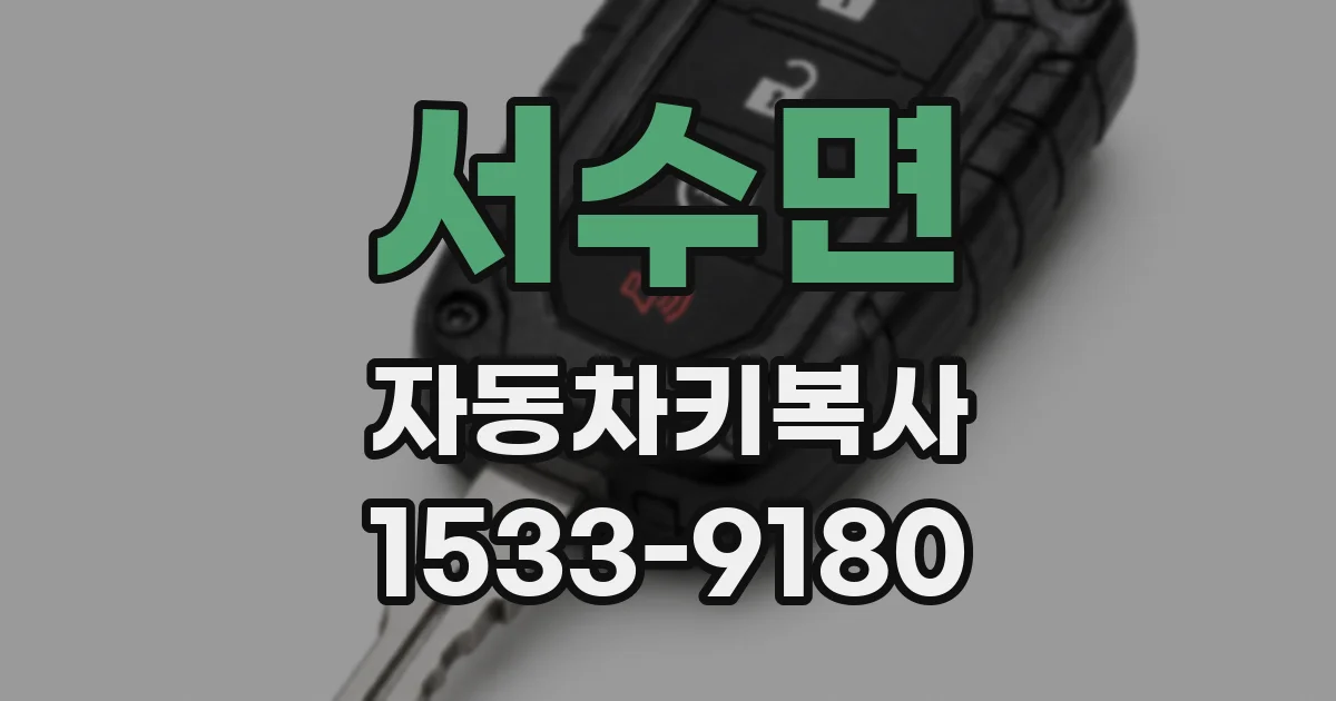 서수면 자동차키복사