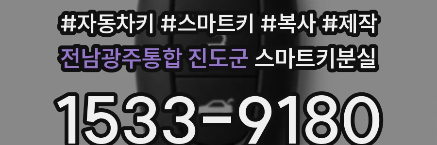 전남광주통합 진도군 스마트키분실