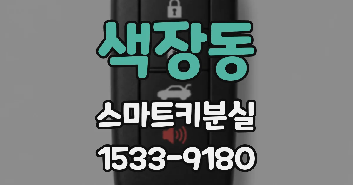 색장동 스마트키분실