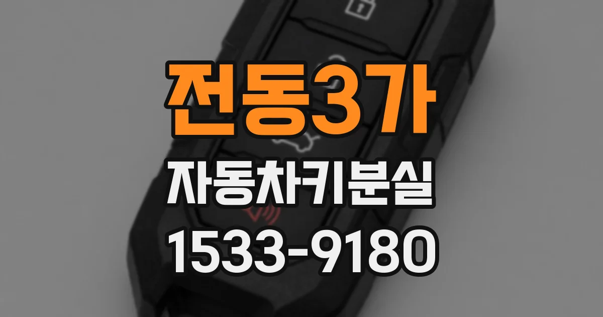전동3가 자동차키분실