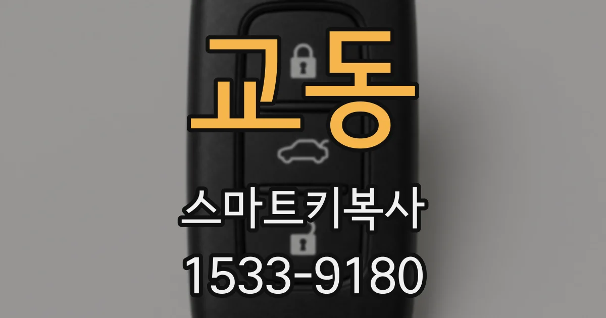 교동 스마트키복사