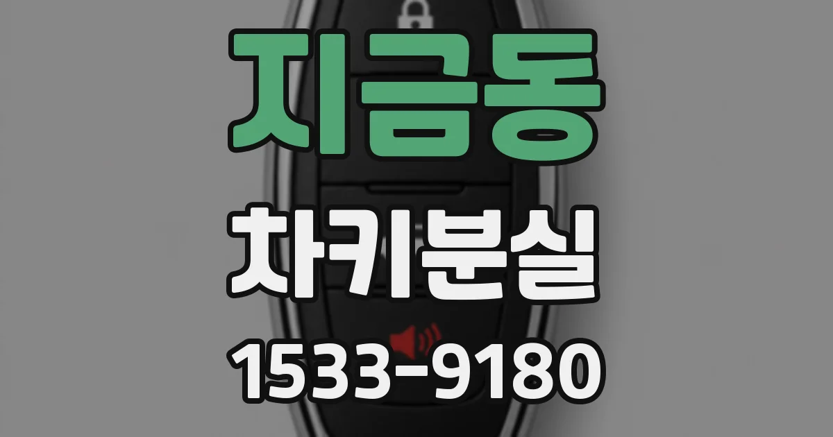 지금동 차키분실