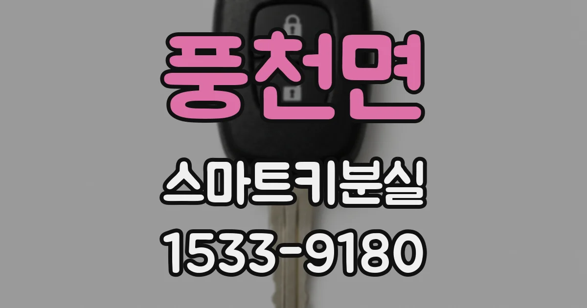 풍천면 스마트키분실