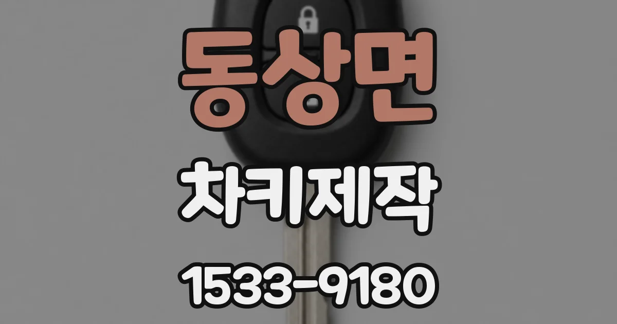 동상면 차키제작