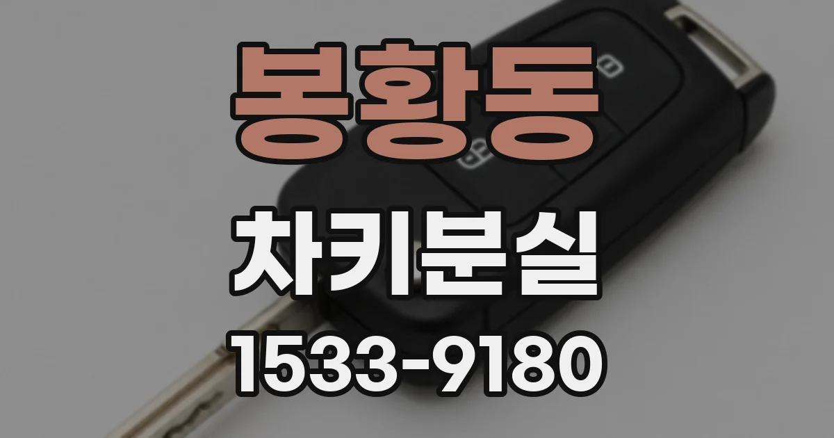 봉황동 차키분실