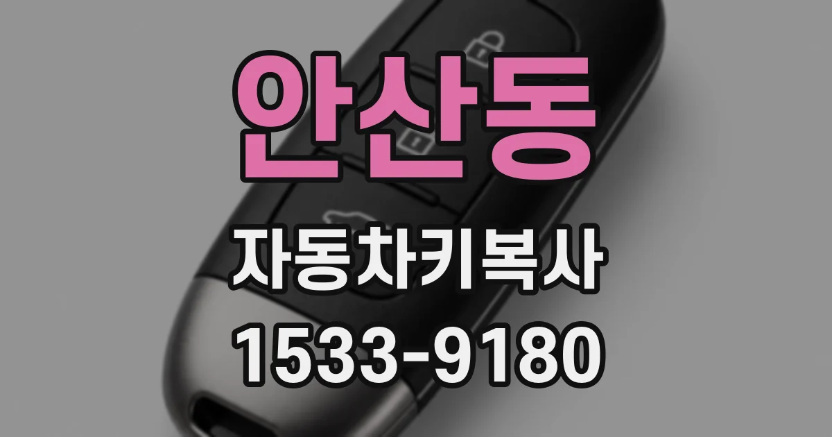 안산동 자동차키복사