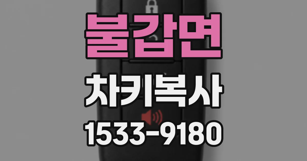 불갑면 차키복사