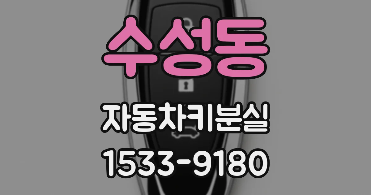 수성동 자동차키분실