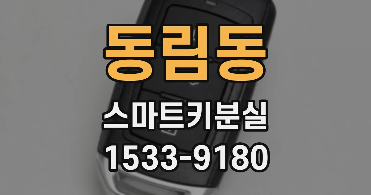 동림동 스마트키분실