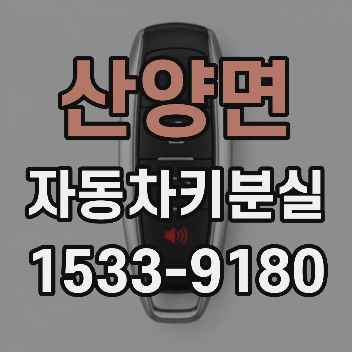 산양면 자동차키분실
