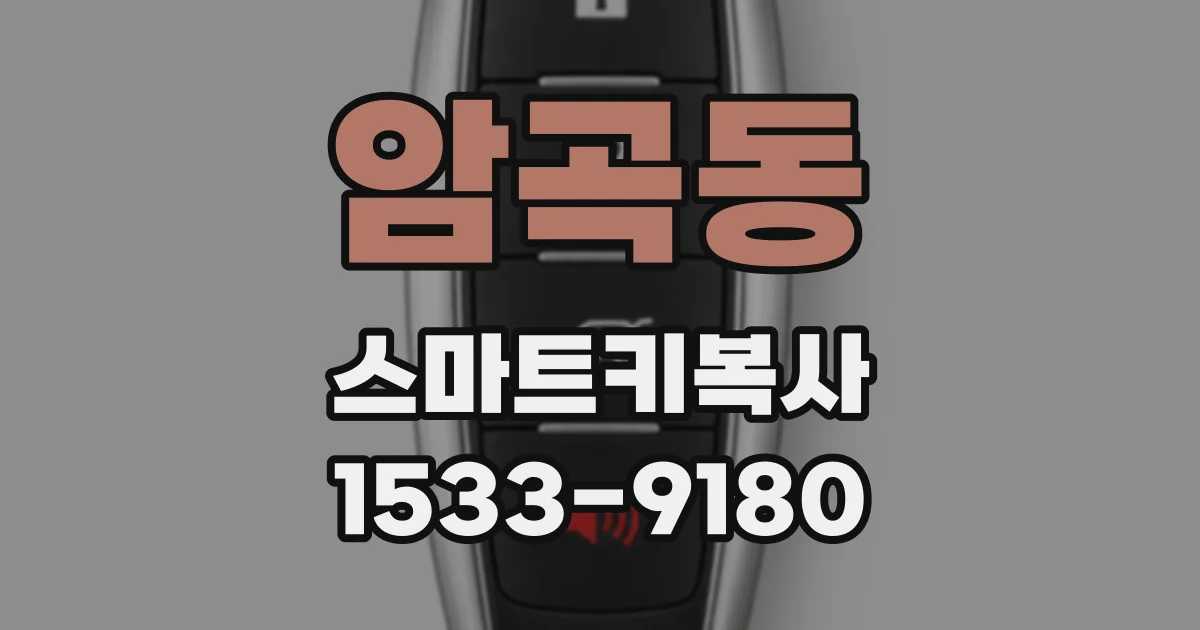 암곡동 스마트키복사
