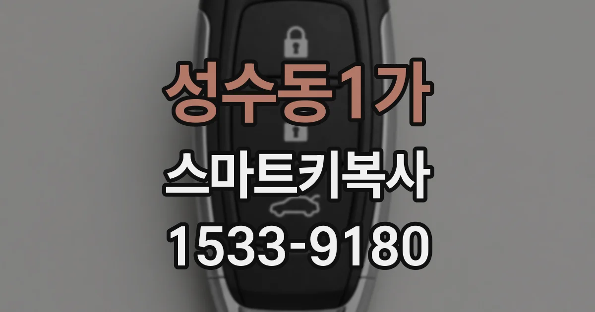 성수동1가 스마트키복사