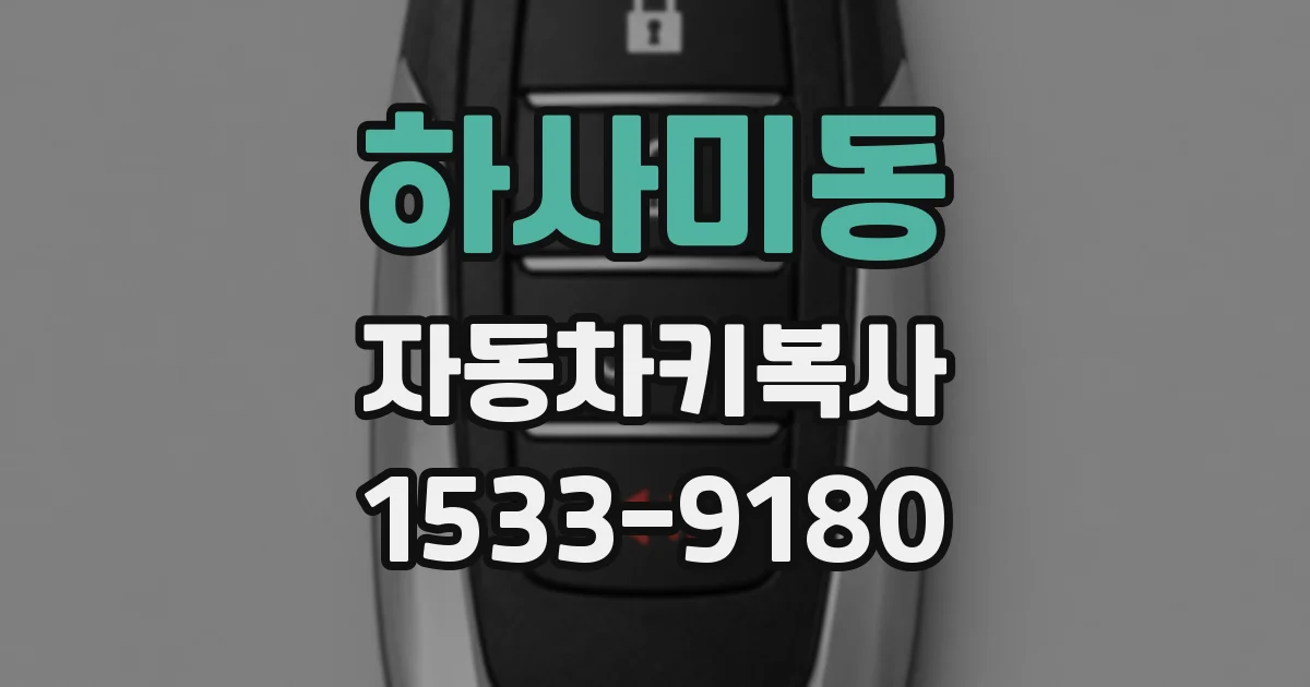 하사미동 자동차키복사