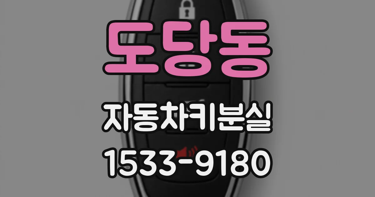 도당동 자동차키분실