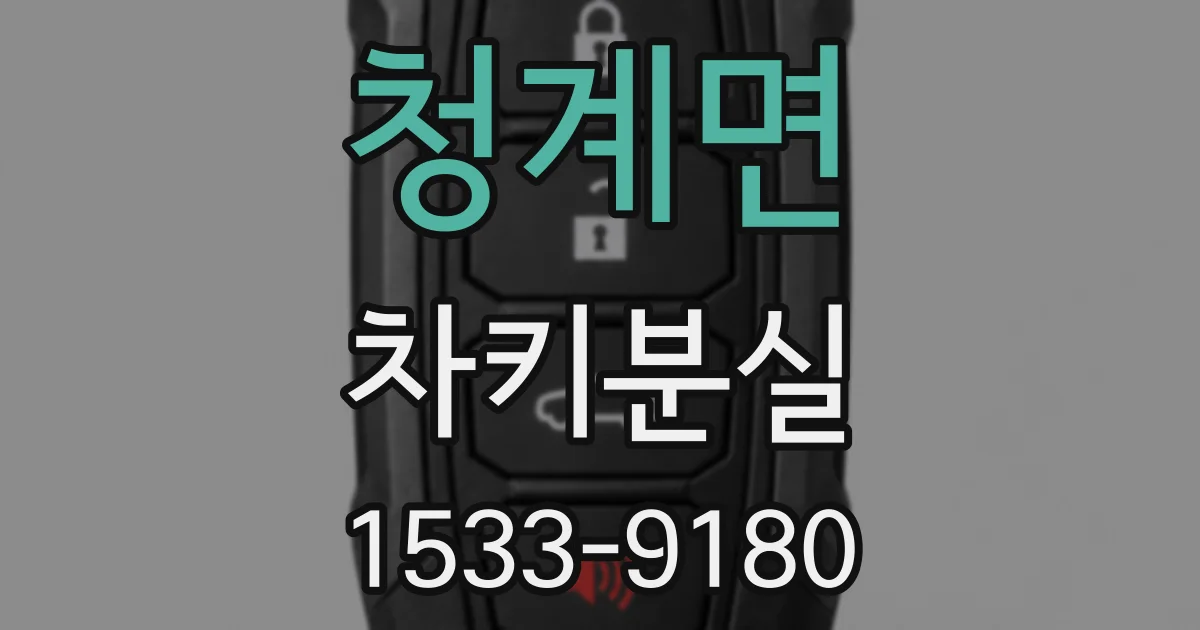 청계면 차키분실