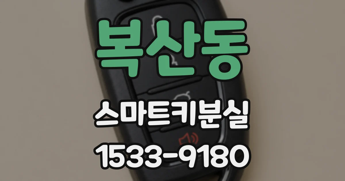 복산동 스마트키분실