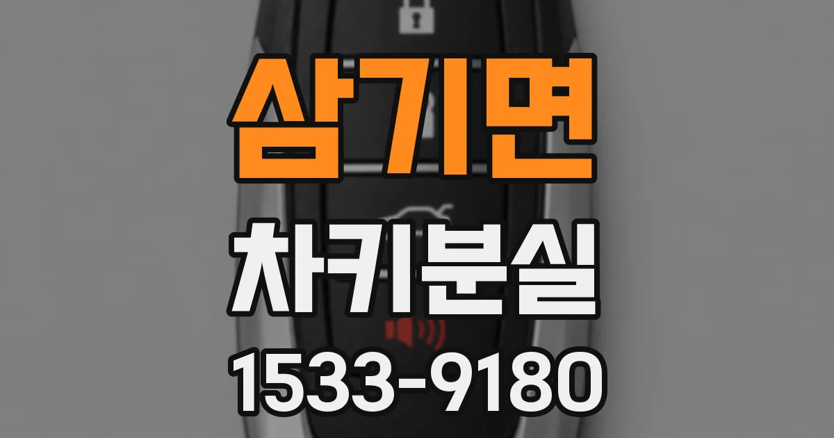 삼기면 차키분실