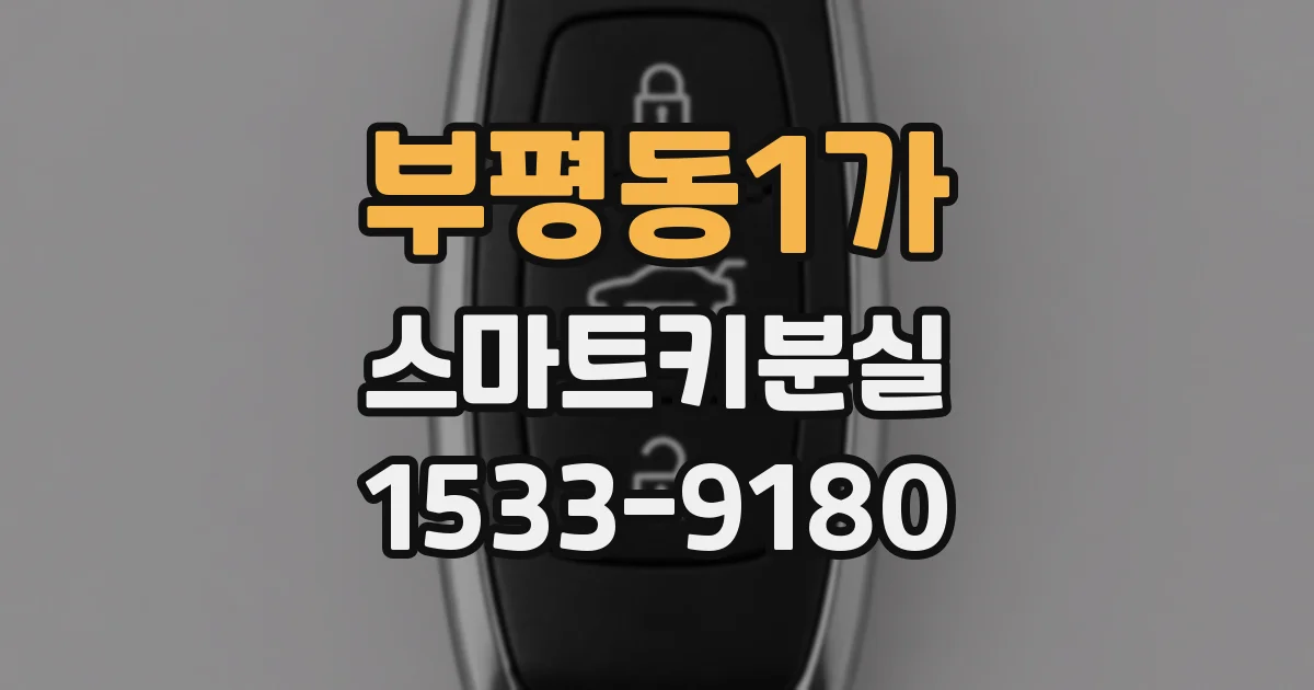 부평동1가 스마트키분실