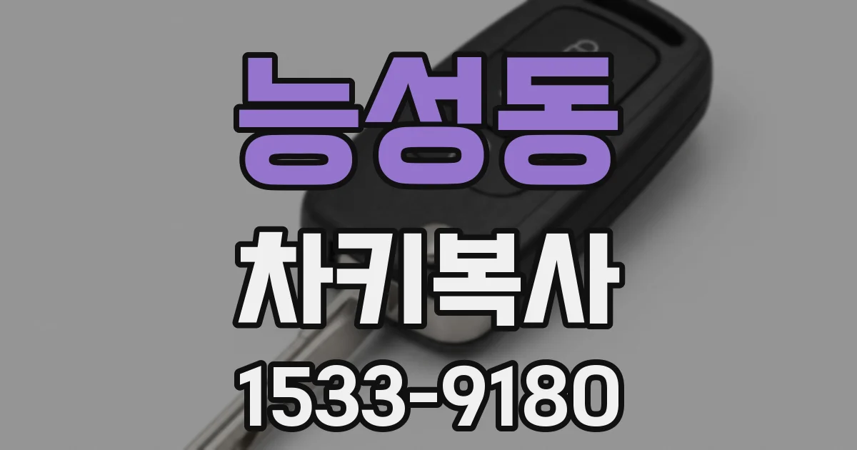 능성동 차키복사